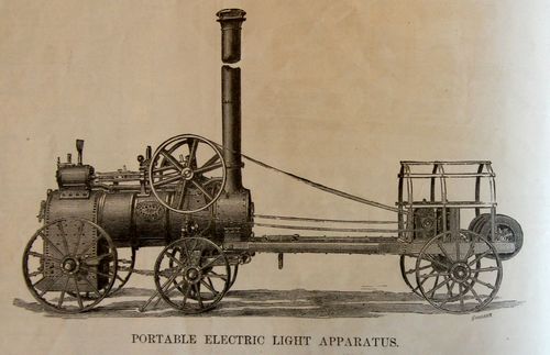 Electric light apparatus portable 1879 Electric light apparatus portable 1879