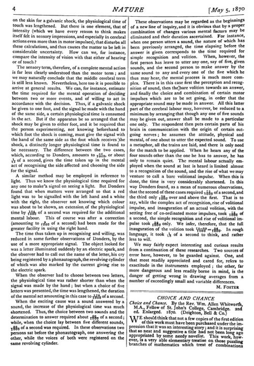Thought, velocity of Foster 3 Thought, velocity of Foster 3