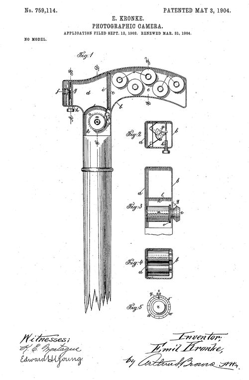 Walking stick camera