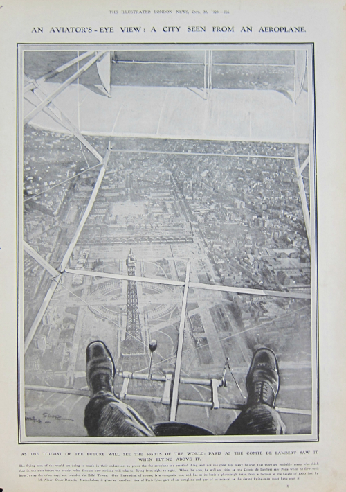 Fkight eiffel tower 1909