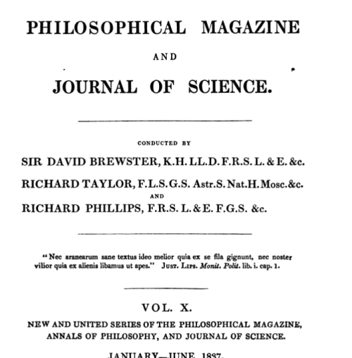 Philosophical Magazine quote