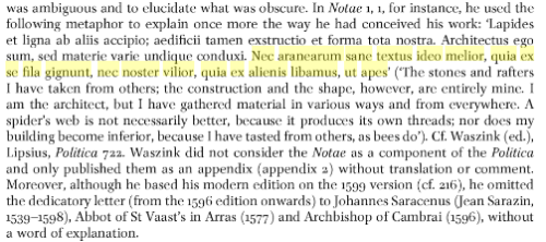 Lipsius notae translation