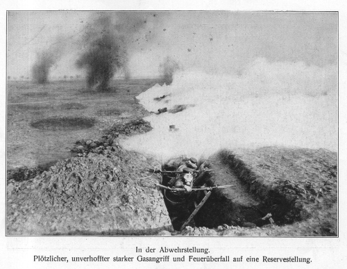 WWI Project German photo gas trench806