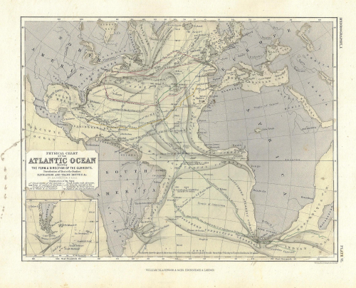 Maps ocena currents atlantic