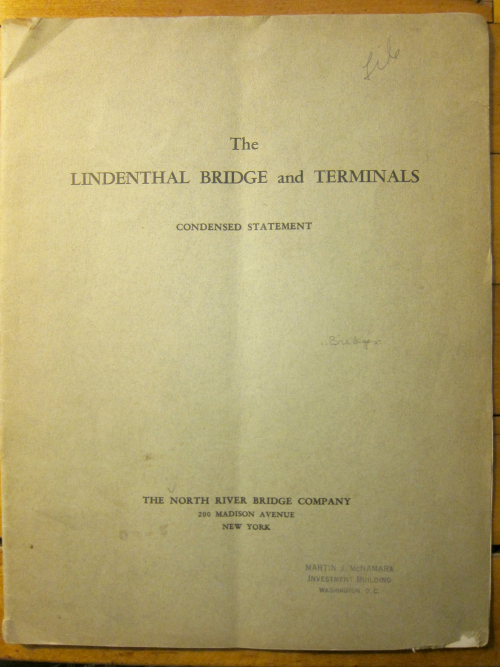 Lindenthal bridge 1936 _1_ Lindenthal bridge 1936 _1_