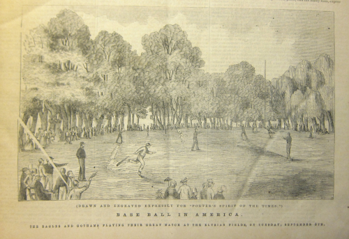 Spirit of times baseball scene detail