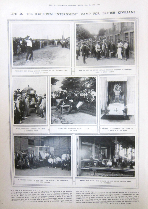 WWI POW civilians Ruhleben 1915
