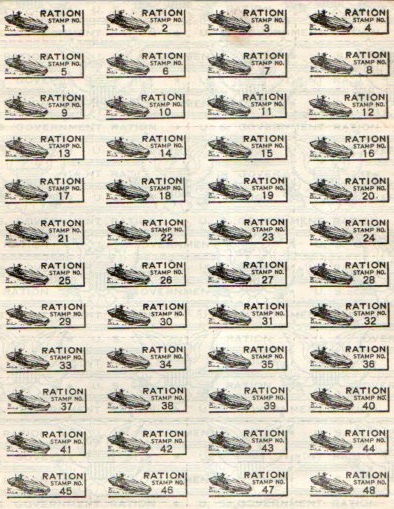 WWII rations tank ship 541