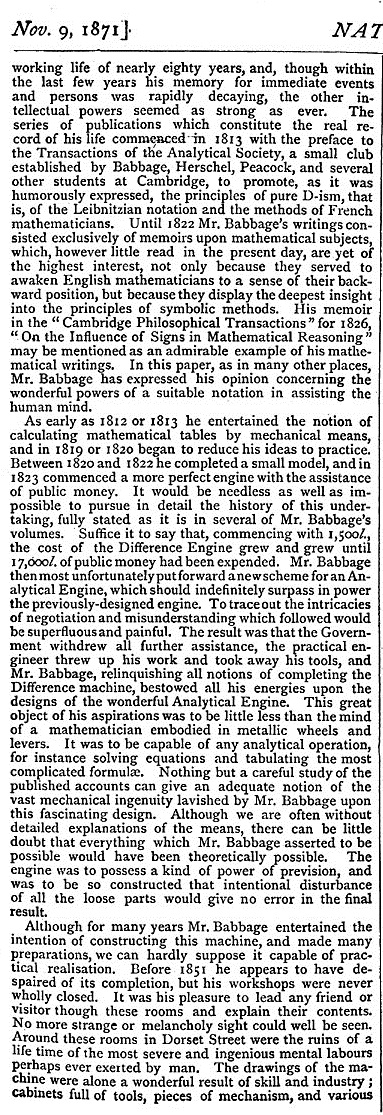 NATURE babbage obit two edit NATURE babbage obit two edit