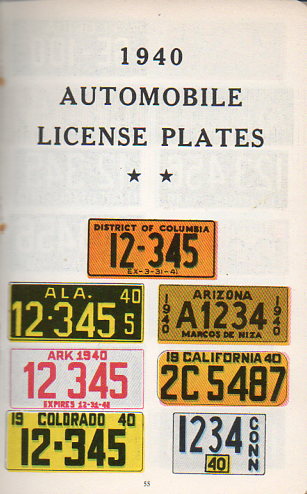 Auto  license plates160