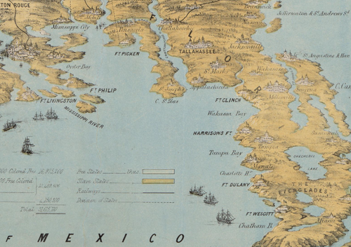 Maps--Civil War--Unusual persp  FL