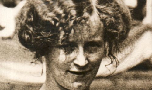 WWI Photos--female swimmer detail