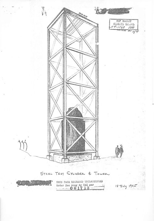 Atomic bomb tower Groves archive