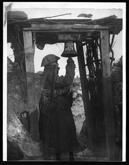 WWI Project Gas alarm large bell WWI Project Gas alarm large bell