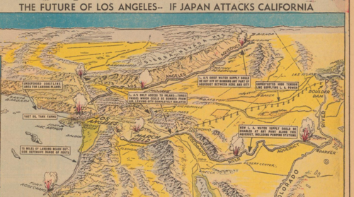 Maps Japan attacks LA detail a