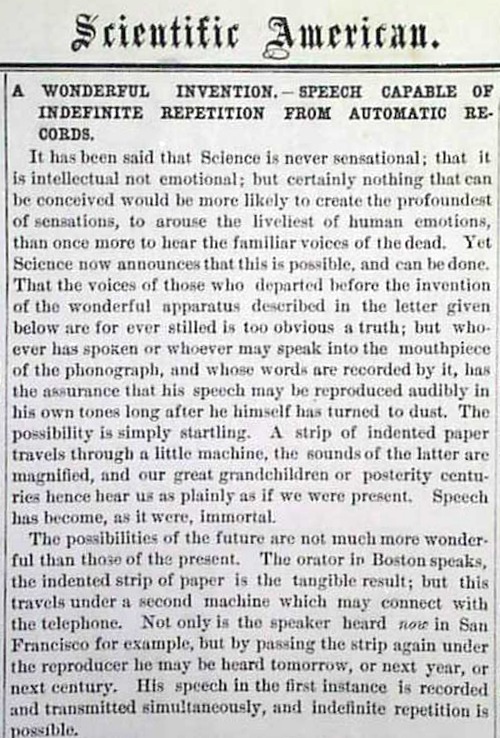 Edison phonograph