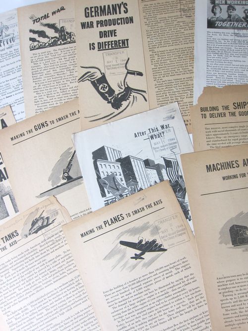 War Dept Production Board leaflet