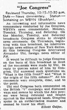 Denmark Joe Congress Radio News Denmark Joe Congress Radio News