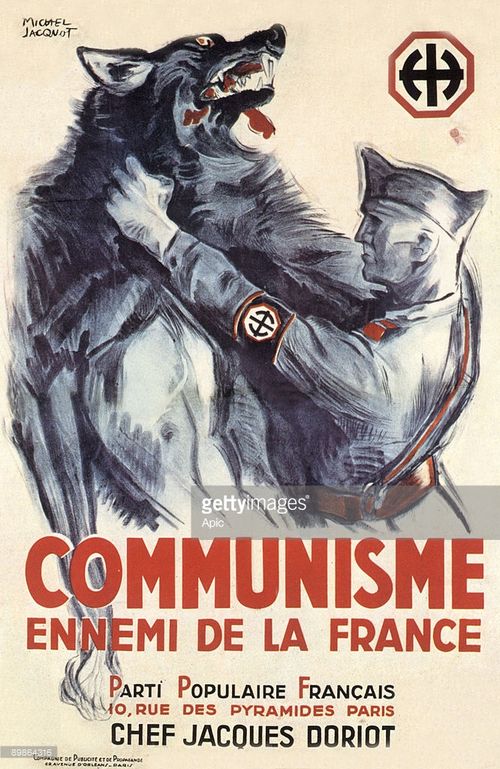 French Fascist poster