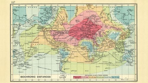 Maps isochronic 1914