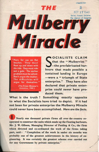 British political pamphlets Mulberry703