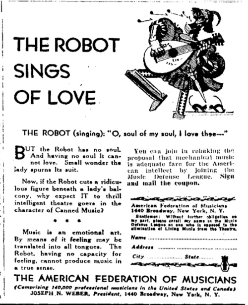 Robot song of love