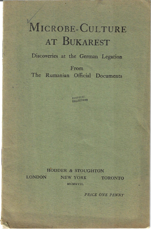 WWI Microbe Bukarest