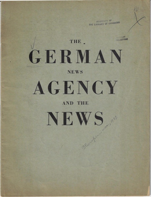 German news agency and the news German news agency and the news
