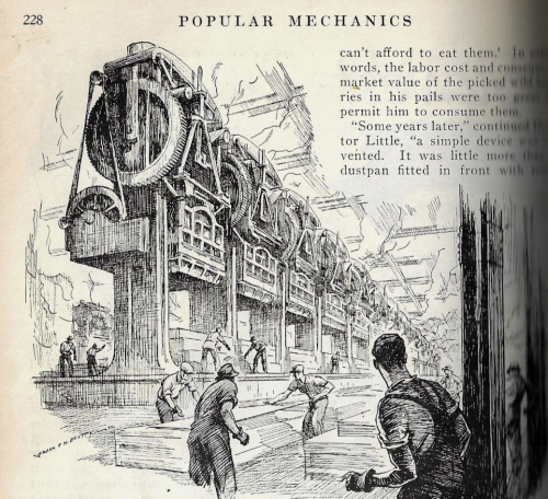 Pop Mech 1932 Machines Slaves or Masters steam hammer