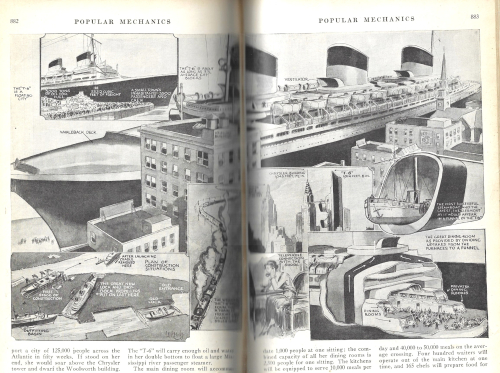 Pop Mech 1932 comparative data Normandie