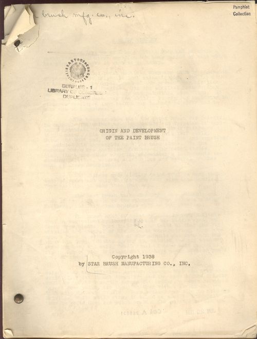 Books covers origin paint brush