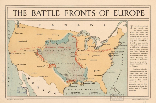 WWI Map battlefronts LC _2_