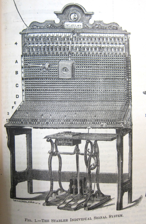 Telephone signal system electrical world detail