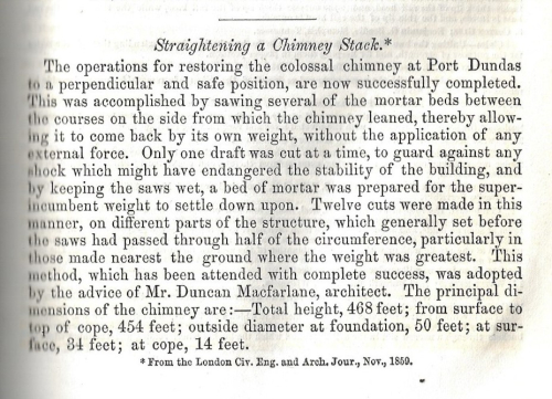 JFI 1860 straightening chimney JFI 1860 straightening chimney