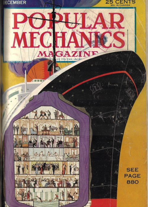 Pop Mech 1932 Normandie cross section 