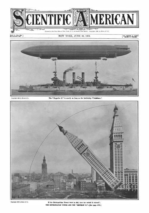 Sci Am 1909 Zepp in the skyline