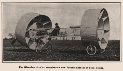 Sci Am 1909 Givaud aircraft 