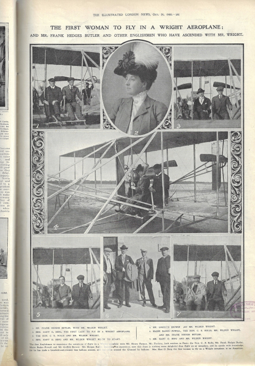 ILN 1908 wright flyer Mrs berg