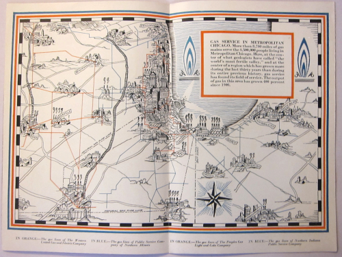 Chicago Maps gas cover Chicago Maps gas cover