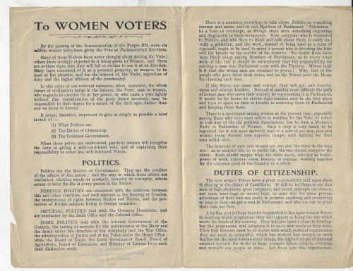Books covers women voters inside Books covers women voters inside