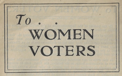 Books covers to women voters detail