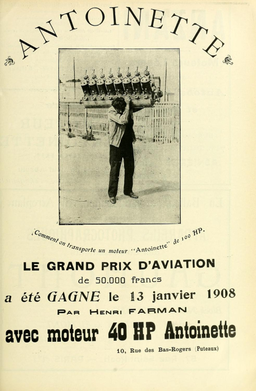Smithsonian aeroph antoninette 90hp