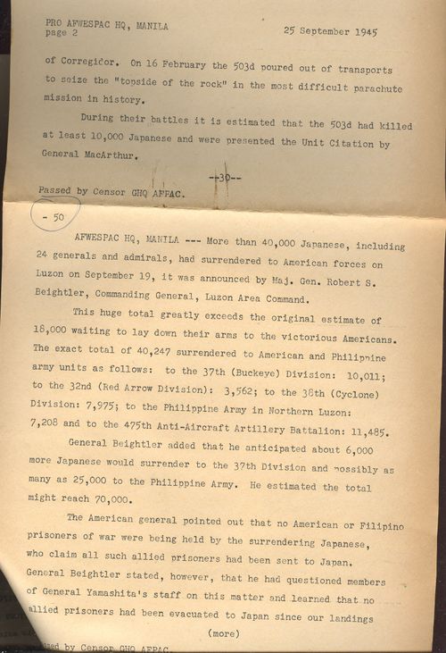 Japanese surrender 25 September Yamashita _2_