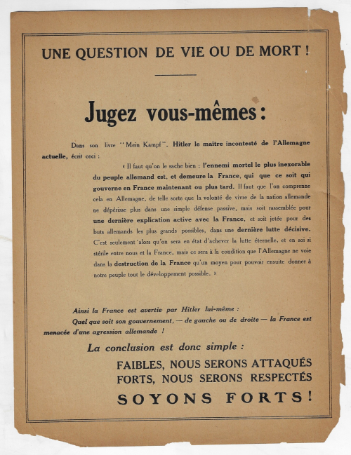 French poster Jugez vous-memes