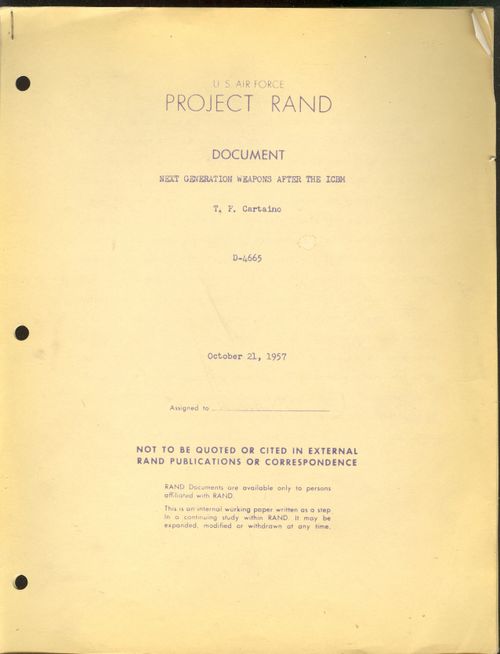 RAND ICBM 1957 RAND ICBM 1957