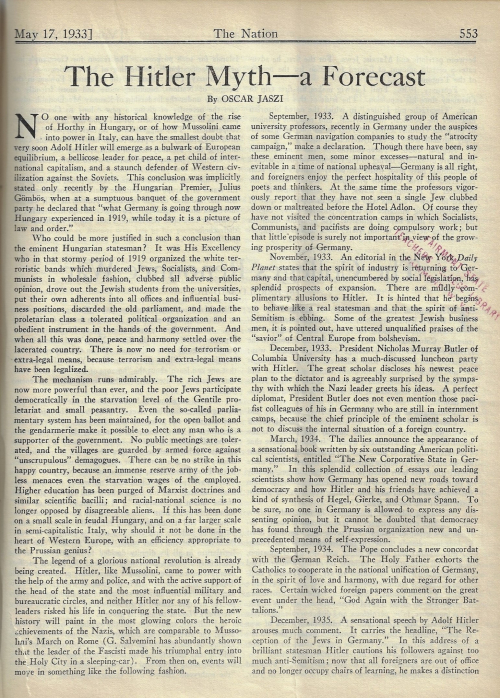 Nation 1933 Forecast