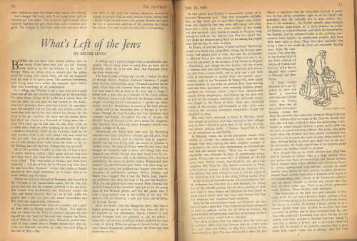Nation July 26 1945 whats left of jews