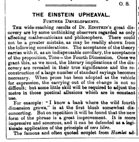 Einstein Punch March 2 1921