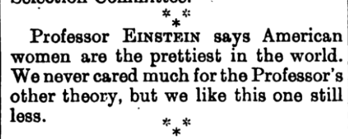 Einstein Punch March 2 1921 Einstein Punch March 2 1921