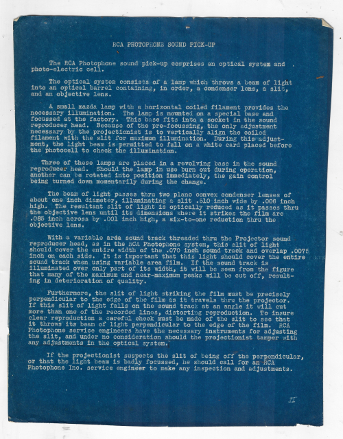 Photophone sound repro from film _1_